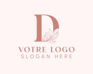 Event - Elegant Leaves Letter D logo design