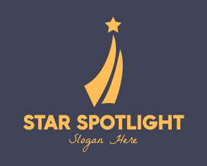 Yellow Shooting Star logo design