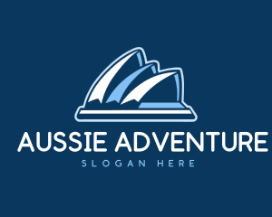 Aussie - Blue Sydney Opera House logo design