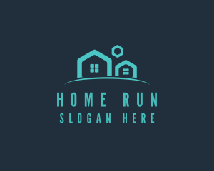 Hexagon Home Residence logo design