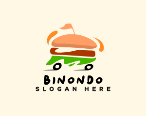 Eatery - Hamburger Snack Food Delivery logo design