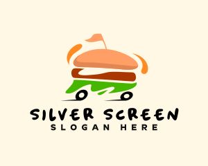 Burger - Hamburger Snack Food Delivery logo design