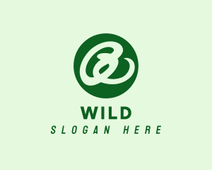 Marketing - Green Handwritten Letter A logo design