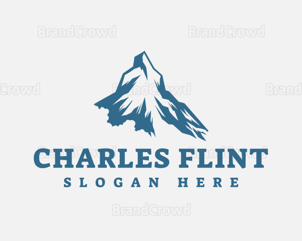 Frozen Mountain Peak Logo