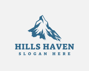 Frozen Mountain Peak  logo design