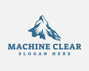 Forest - Frozen Mountain Peak logo design