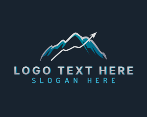 Stock - Statistics Arrow Mountain logo design