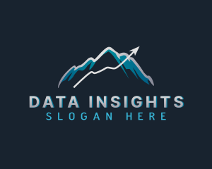 Statistics - Statistics Arrow Mountain logo design