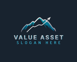 Asset - Statistics Arrow Mountain logo design