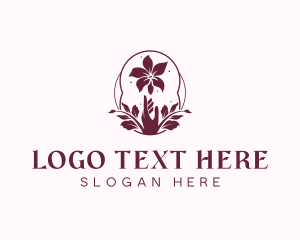 Yogi - Wellness Spa Flower logo design
