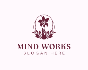 Wellness Spa Flower logo design