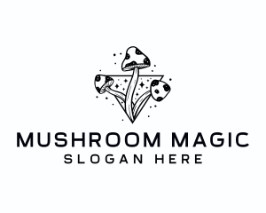 Mushroom - Mushroom Star Fungus logo design