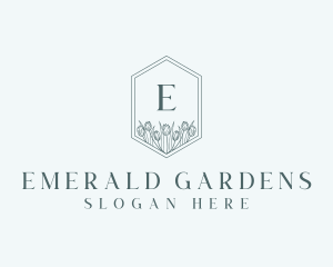 Floral Tulip Florist Wedding logo design