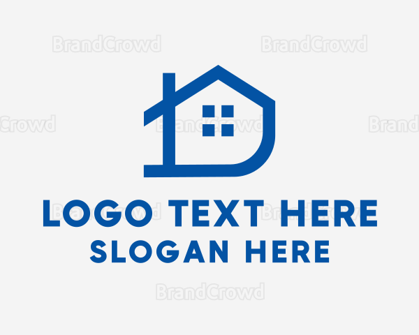 Home Architecture Letter D Logo