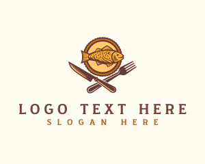 Dining - Fish Seafood Restaurant logo design