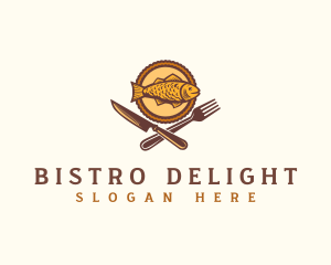 Fish Seafood Restaurant logo design