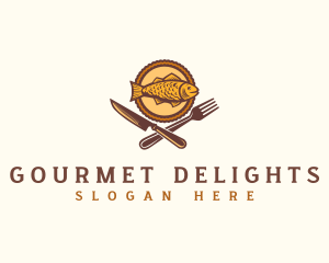 Fish Seafood Restaurant logo design