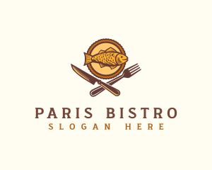 Fish Seafood Restaurant logo design