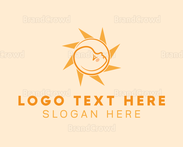 Infant Baby Sun Logo