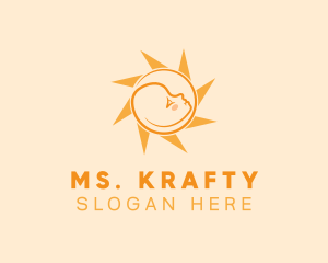 Infant Baby Sun Logo