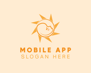 Infant Baby Sun Logo