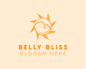 Pregnancy - Infant Baby Sun logo design