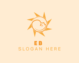 Maternity - Infant Baby Sun logo design