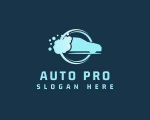 Bubble Wash Auto Cleaning logo design