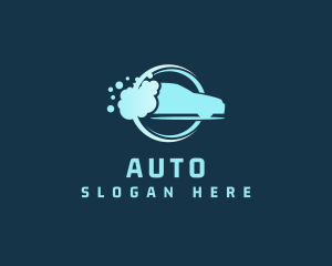 Bubble Wash Auto Cleaning logo design