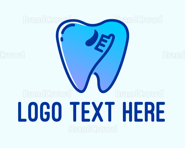 Blue Dental Toothpaste Logo