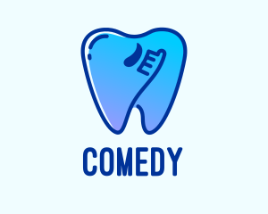 Blue Dental Toothpaste  logo design