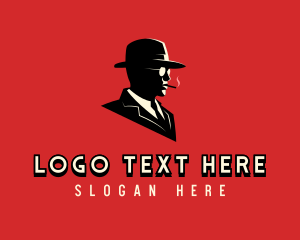 Smoking - Mysterious Anonymous Gentleman logo design