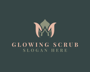 Exfoliation - Floral Massage Therapy logo design