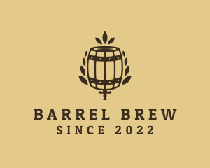 Beer Keg Barrel Brewery  logo design