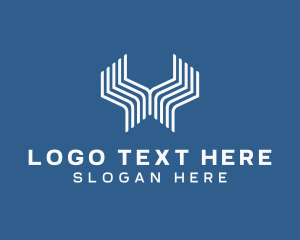 Letter An - Professional Agency Letter Y logo design