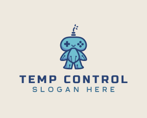 Gaming Controller Robot logo design