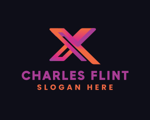 Modern Gradient Letter X Logo