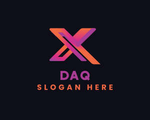 Modern Gradient Letter X Logo