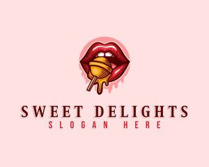 Sexy Lips Candy logo design