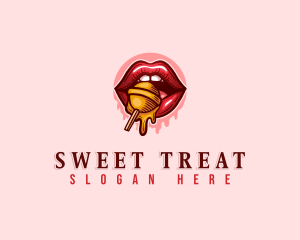 Sexy Lips Candy logo design