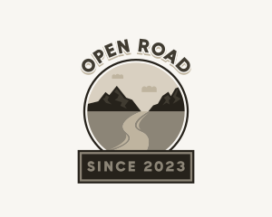 Nature Mountain Road logo design