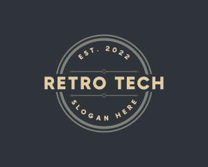 Retro Boutique Badge logo design