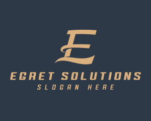 Fashion Event Planner Letter E  logo design