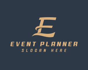 Fashion Event Planner Letter E  logo design