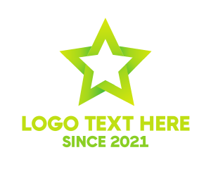 Tri - Green Star Talent logo design