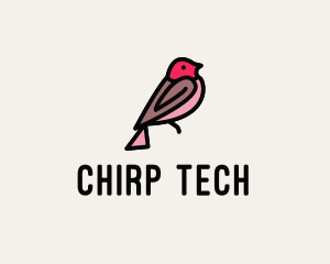 Chirp - Lovebird Bird Pet logo design