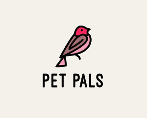 Lovebird Bird Pet logo design