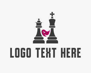 King Queen Chess Wine Logo