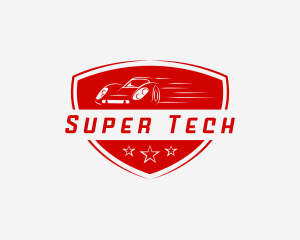 Race Car Mechanic logo design