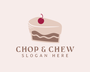 Sweet - Retro Cherry Cake logo design